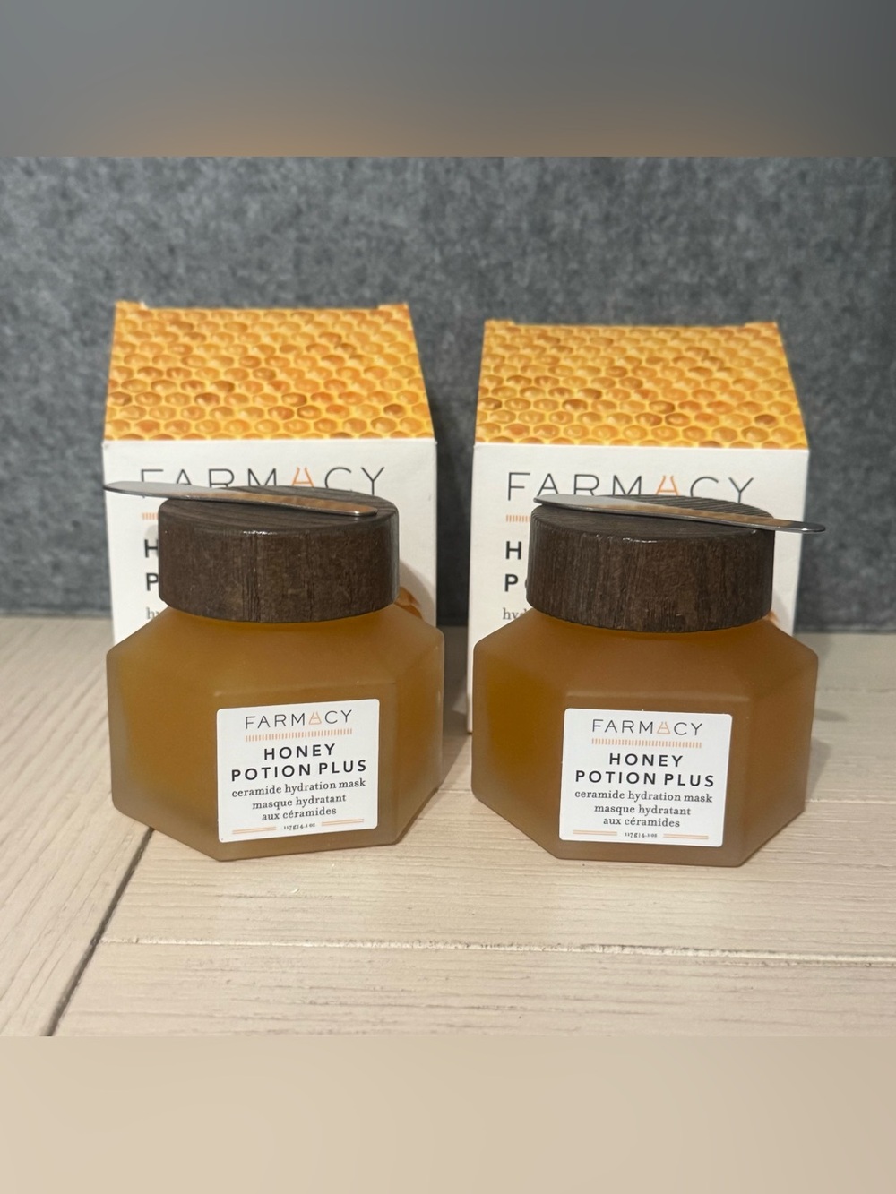(2x) Farmacy Honey Potion Plus Hydrating Mask w/Ceramides~Full Size 4.1oz~ NIB